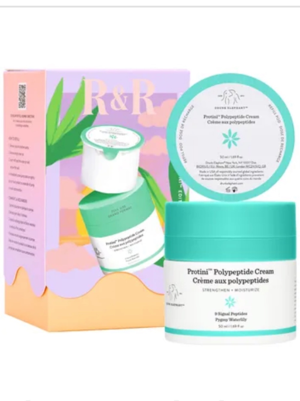 Drunk Elephant R&R (Relax + Refill) Protini Edition 50ml size + 50ml refill